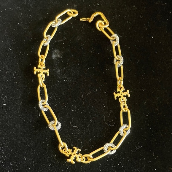 Tory Burch Elegant Gold and Silver Chain Necklace - Picture 2 of 5